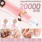 Professional Manicure Pedicure Kit Cordless Electric Nail File Set 6 Speed - Image 2