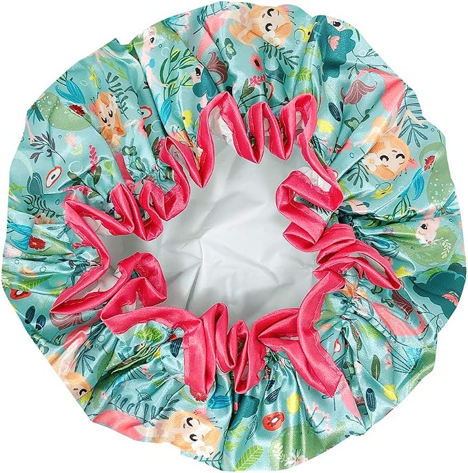 allydrew Reusable Women's Waterproof Shower Caps - Image 2