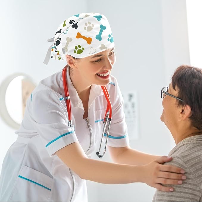 Ethnic Aztec Pattern Adjustable Scrub Cap Hat - Image 6