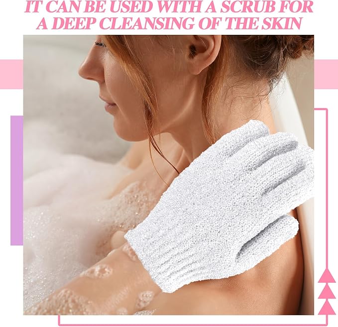 Ramede 30 Pair Exfoliating Glove Double Sided Exfoliating Bath Gloves Pack - Image 5