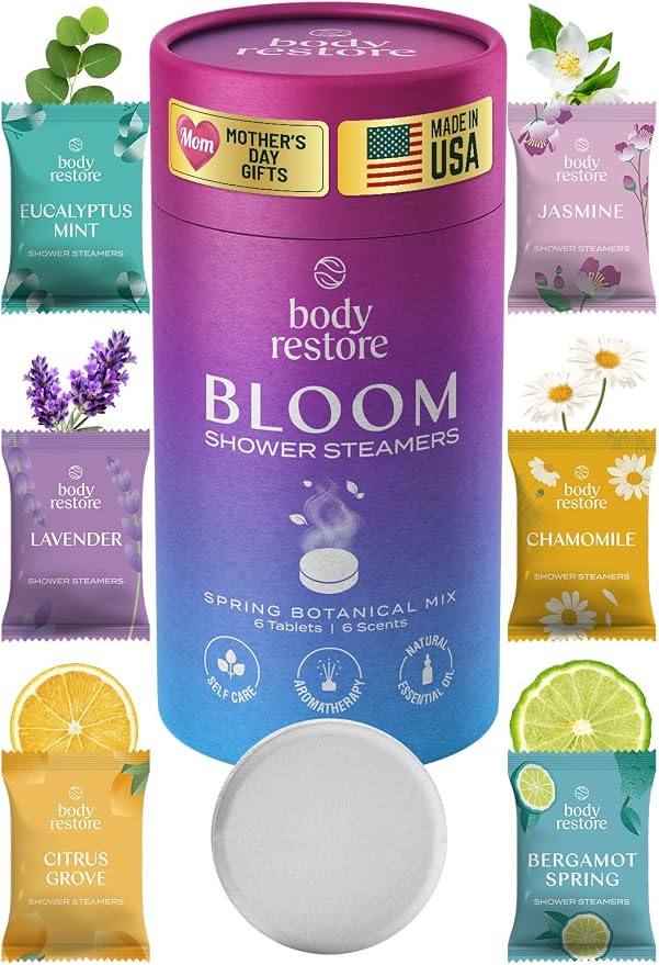 Body Restore Shower Steamers Aromatherapy 6 Pack – Mothers Day Gifts by BodyRestore