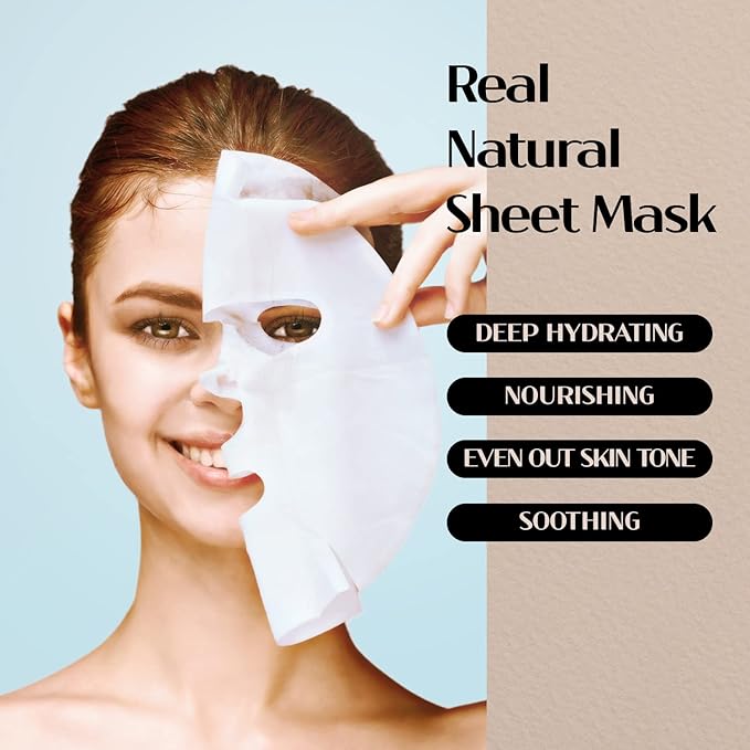 varuza] Real Natural Sheet Mask – EWG VERIFIED, Vegan Face Mask - Image 6