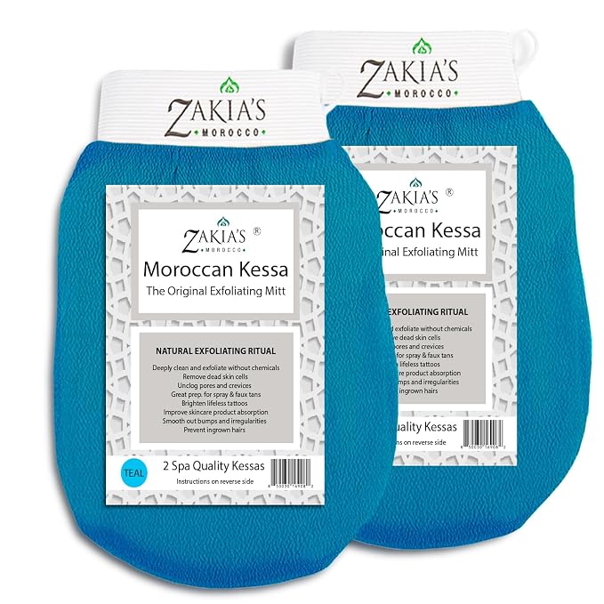 Original Kessa Exfoliating Glove -Value Pack by ZakiasMorocco
