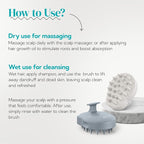 HEETA Scalp Massager 2 Pack for Hair Growth, Soft Silicone Bristles to Remove - Image 5