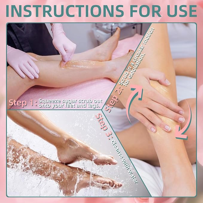 Foot Exfoliating Scrub, Sugar Scrub, Dead Skin Remover - Image 6