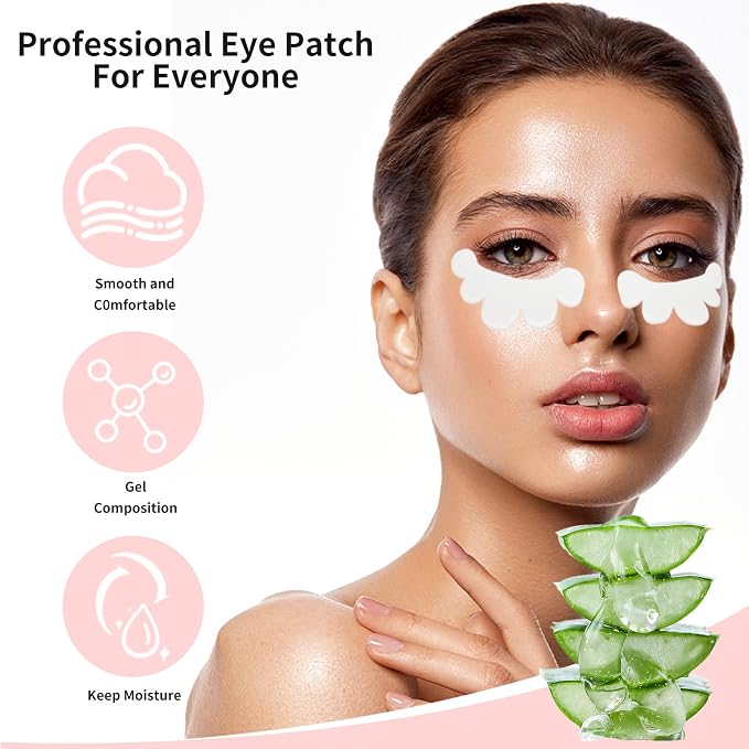 myaokue-up 50 Pairs Eye Gel Pads, Lint Free Under Eye Patches - Image 6