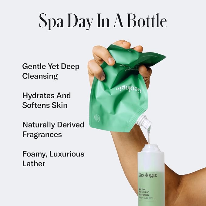 Geologie Big Sur Superclean Body Wash Refill Pack | Fresh Eucalyptus Natural - Image 2