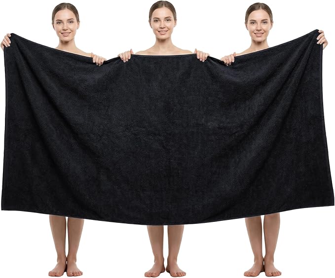 REDKISS Pack of 1 Jumbo Bath Sheet, 40 x 80 Inches Microfiber Oversized Bath by REDKISSOnline