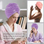 Microfiber Hair Drying Towel Wrap - Image 4