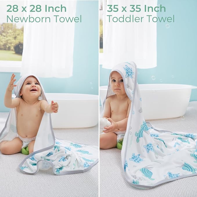 Momcozy Baby Towel with Hooded-Original Design Baby Towel Set -Soft & - Image 8