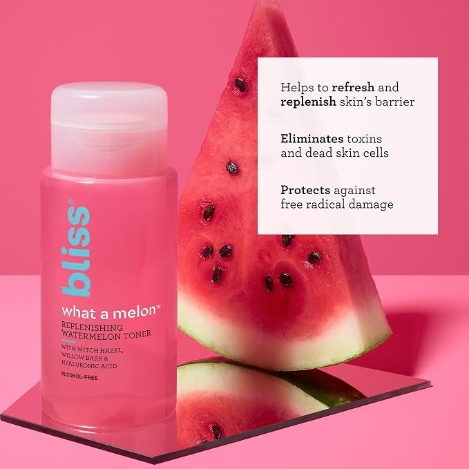 Bliss What a Melon Replenishing Watermelon Hyaluronic Acid Toner - Image 2