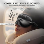 SLEEP SANCTUARY 100% Pure Mulberry Silk Sleep Mask - Image 3