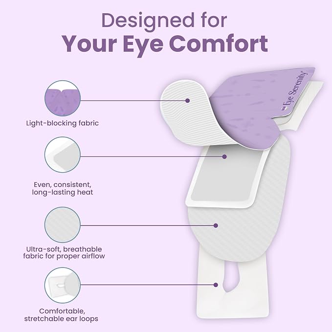 Eye Serenity Steam Eye Mask, Heated Eye Mask, Self Heating Warm Compress - Image 8