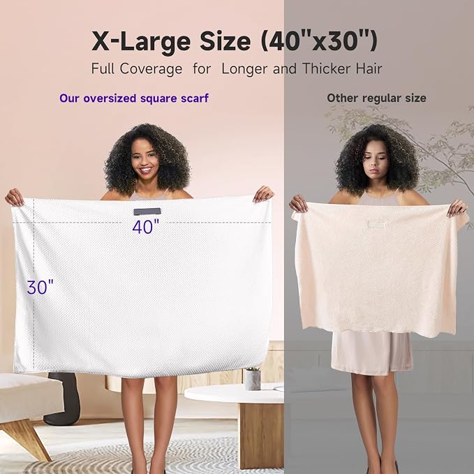 Umisleep Extra Large Microfiber Hair Towel - Image 6