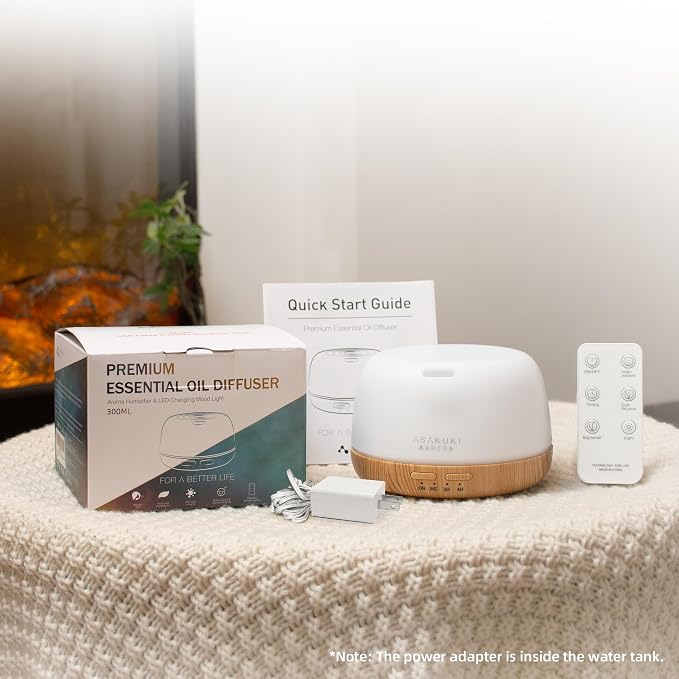 ASAKUKI Essential Oil Diffuser, 300ml Ultrasonic Aromatherapy Oil Humidifier - Image 6