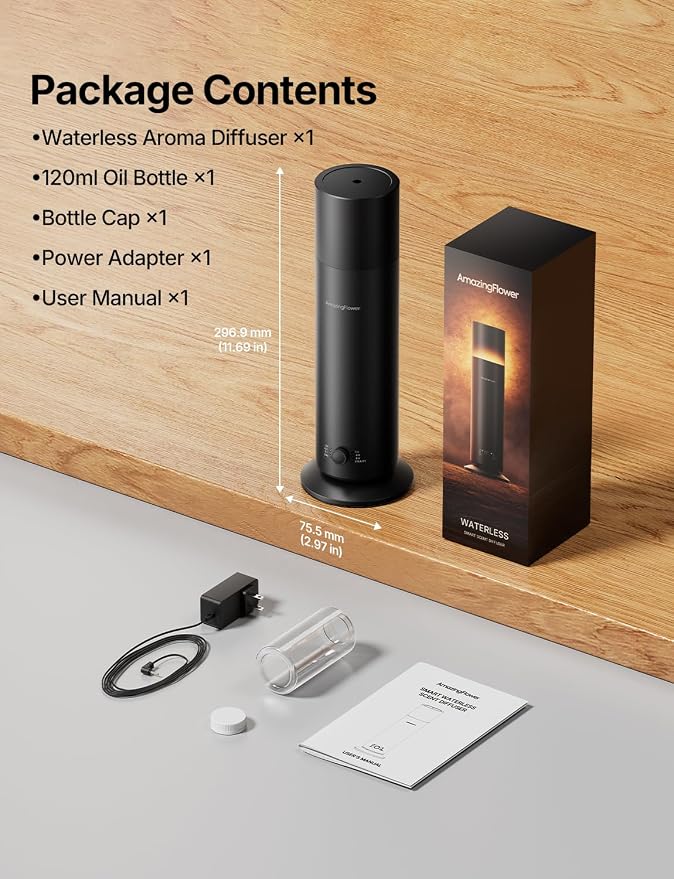 Waterless Essential Oil Diffuser, Smart Scent Diffuser - Image 8