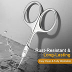 Cuticle Scissors, Extra Fine Curved Manicure & Pedicure Nail Scissor - Image 5