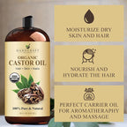 Handcraft Blends Organic Castor Oil 28 Fl Oz | 100% Pure and Natural | Premium - Image 6