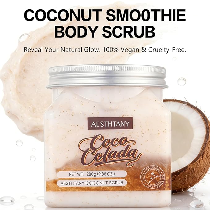 Coconut Body Scrub &Avocado Face & Body ScrubMoisturizing and Exfoliating Body - Image 4