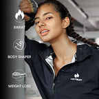 HOTSUIT Sauna Suit Women Machine Washable Sweat Sauna Jacket Pants Anti Rip - Image 6
