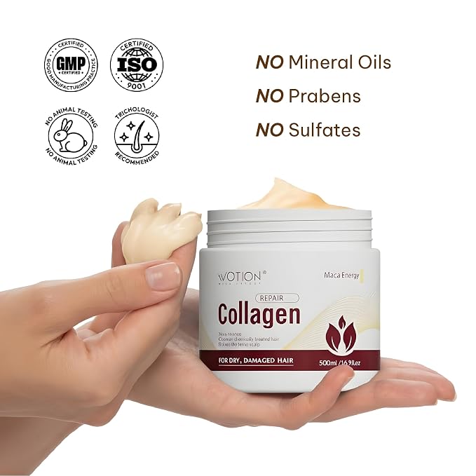 WOTION Deep Repair Conditioning Argan Oil Collagen Hair Mask | - Image 9