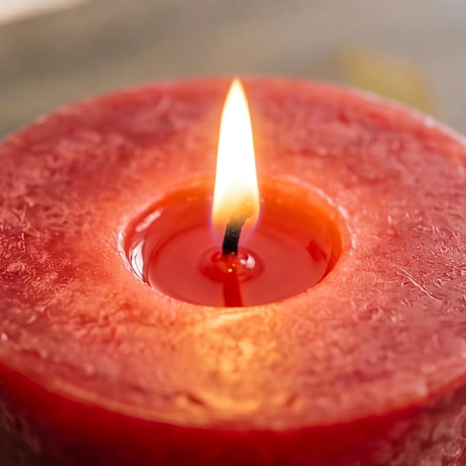 Aroma Naturals Holiday Orange, Clove and Cinnamon Essential Oil Scented Pillar - Image 6