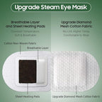 BeHoomi Steam Eye Mask, Self Heating Disposable SPA Warm Compress - Image 4