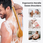 eaxun Bamboo Back Scrubber - Image 4