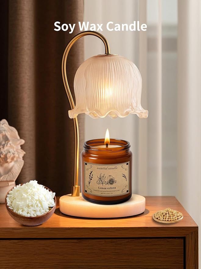Scented Candles for Home, 16oz Large Jar Scented Candle – Lemon Verbena Soy Wax - Image 3