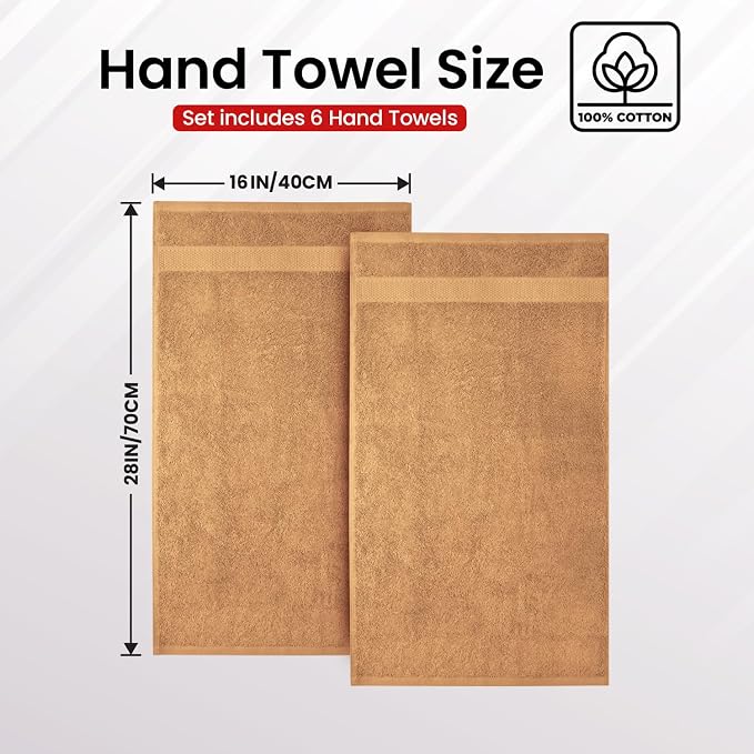 Infinitee Xclusives Beige Hand Towels - Image 5