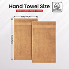 Infinitee Xclusives Beige Hand Towels - Image 5