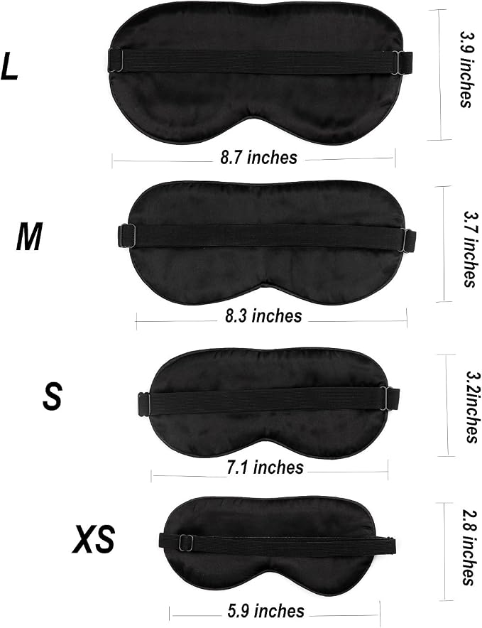 100% Mulberry Silk Sleep Mask Blackout, Cute Natural Sleeping Mask - Image 7