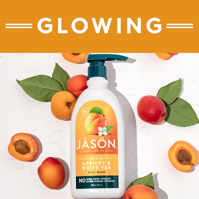 JASON Apricot and White Tea Glowing Body Wash, - Image 6