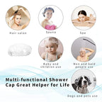 30pcs Disposable Shower Caps-Multi-Purpose Thickening Elastic Bath Cap Plastic - Image 4