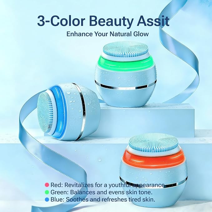Electric Face Scrubber & Silicone Facial Cleansing Brush - Image 8