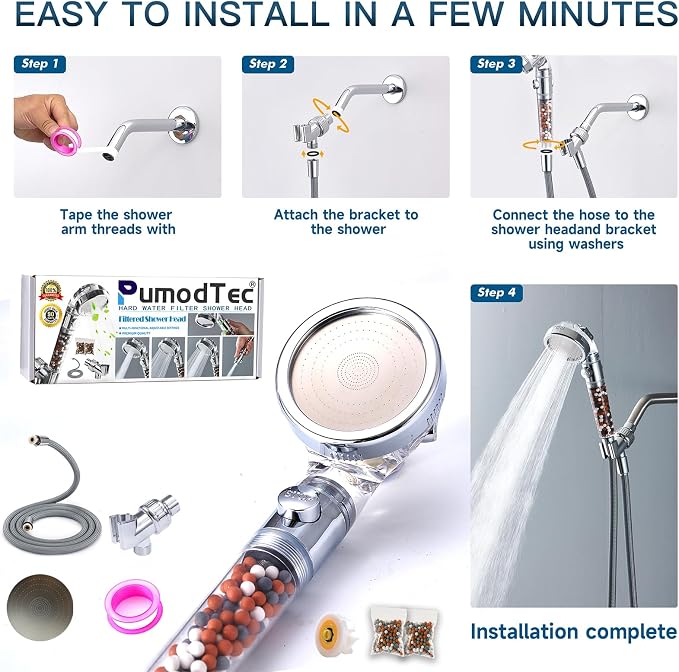 Filtered Shower Head with Handheld - Image 9