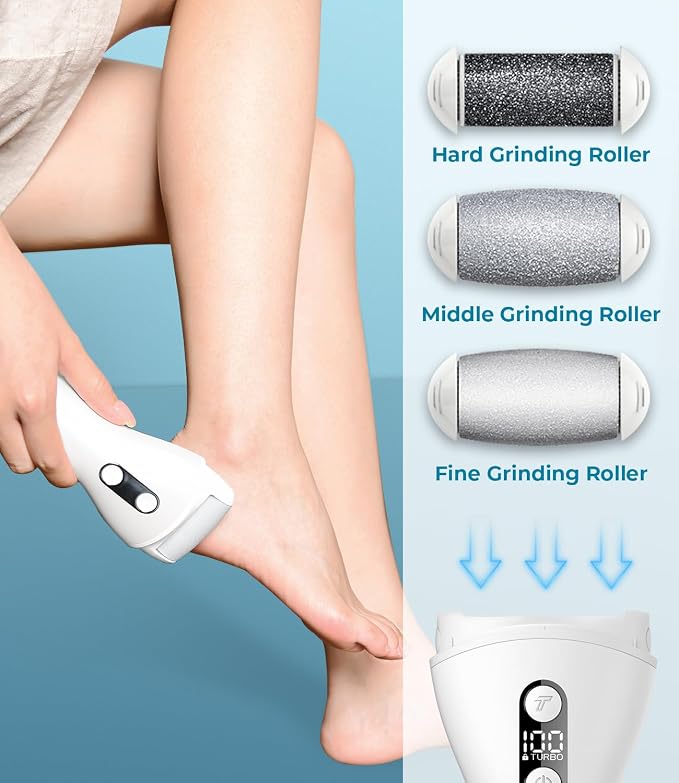 Electric Callus Remover for feet, Rechargeable Foot File Electronic Pedicure - Image 3