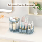 Rotating Makeup Organizer for Vanity, 2 Perfume Trays - Image 4