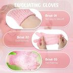 Didaey 104 Pcs Exfoliating Glove Bulk Shower Gloves - Image 3