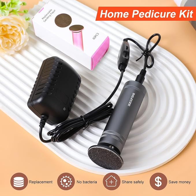 PowerPro Electric Foot Callus Remover, 36W Professional 1200rpm Adjustable - Image 7