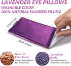 RelaxCoo Lavender Eye Pillow for Relaxation, Weighted Eye Mask Heated for - Image 3