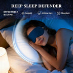 Silk Sleep Mask, Eye Mask for Sleep Women Men, Mulberry Sleeping Mask - Image 6