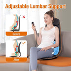 SLOTHMORE Heated Back Massager for Chair, Vibrating Massage Cushion - Image 4