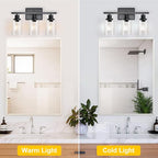 Ascher Bathroom Vanity Light Fixtures, 3 Light Wall Sconces Lighting - Image 4