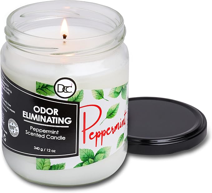 Peppermint Odor Eliminating Highly Fragranced Candle - Image 3
