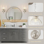 1 Piece Brushed Nickel Finish Wall Sconce, 1-Light Modern Wall Sconce - Image 4