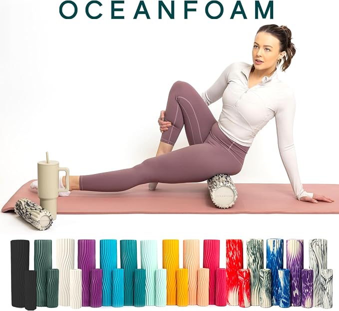 Oceanfoam Ripple Travel Foam Roller Firm Mini Foam Roller - Image 9