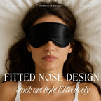 Silk Satin Sleeping Eye Mask, Soft Breathable Blackout Eyeshade Eye Cover - Image 2