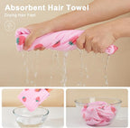 Unicorn Castle Microfiber Hair Towel - Image 2