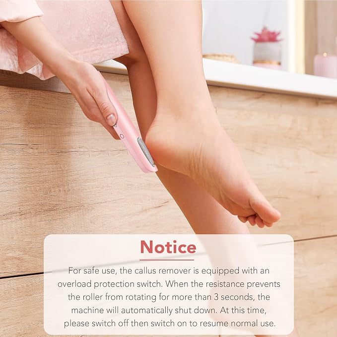 Electric Callus Remover for Feet, Professional Pedicure Kit Foot Scrubber for - Image 7